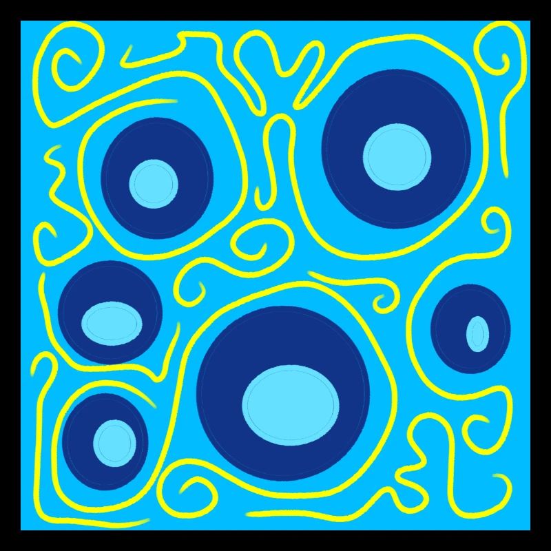 cercles bleus