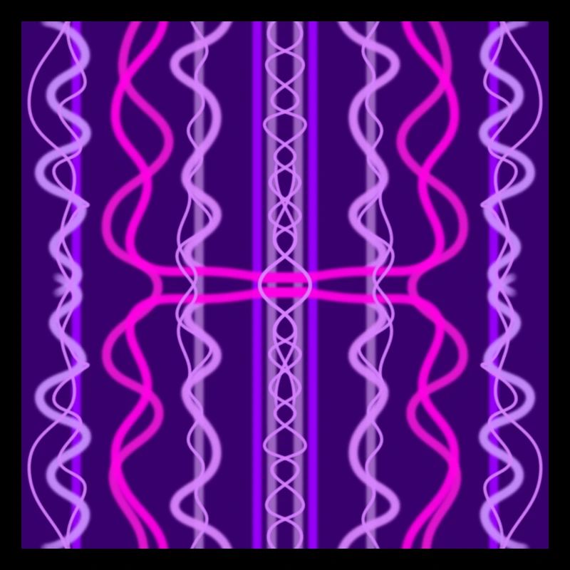 Lignes ondulées verticales roses et violettes