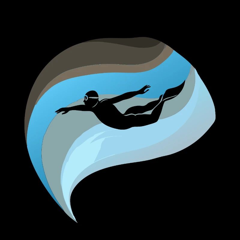 Nageurs en piscine extérieure