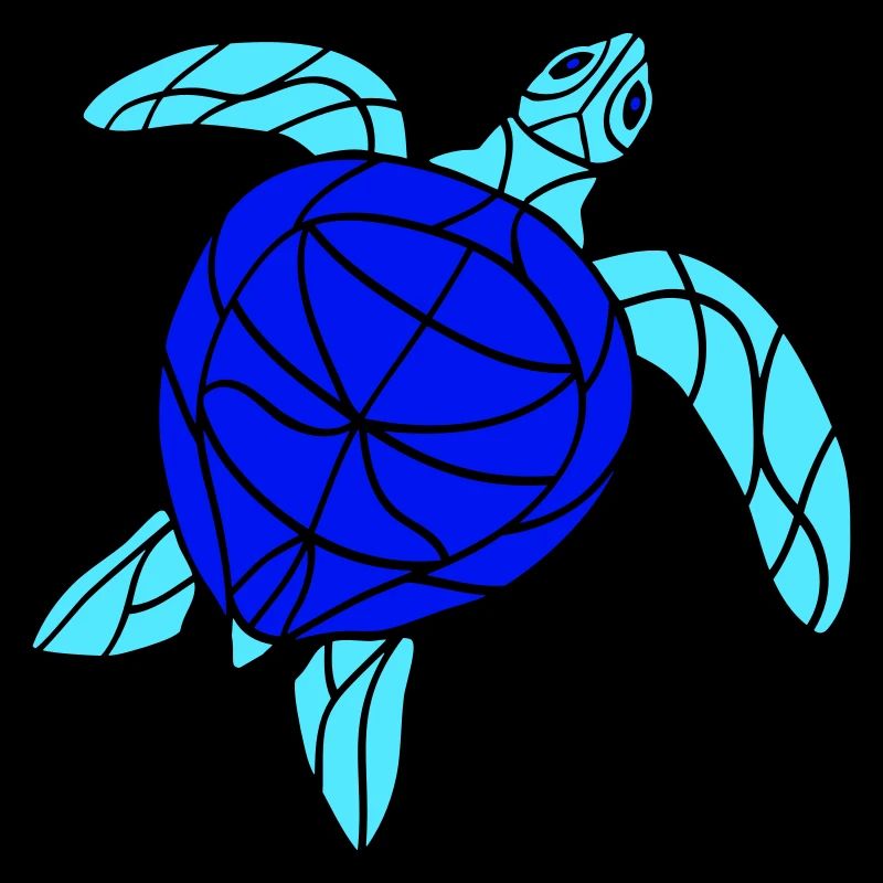 Water turtle lines strokes pattern nice cool