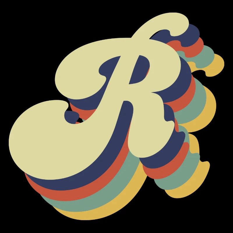 Lettre r rétro