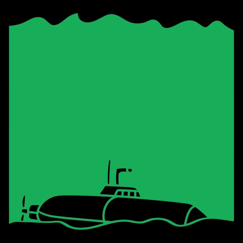 Submarine sunk ground grounded