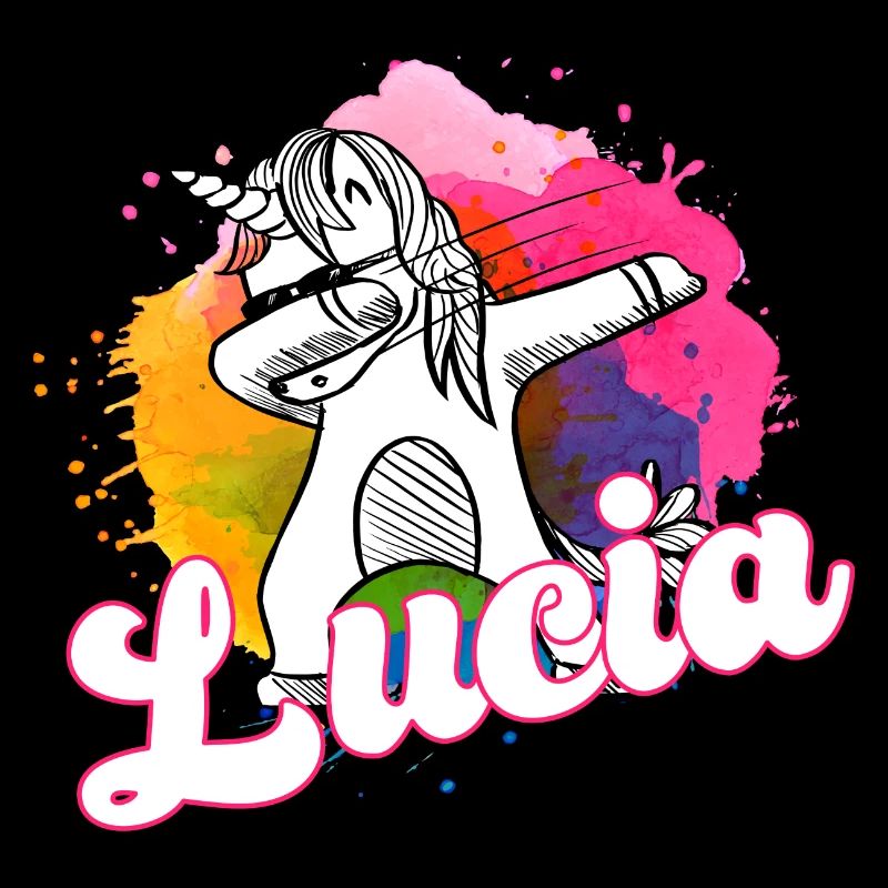 LUCIA- Beau nom avec licorne dabbing