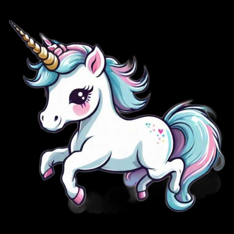 Licorne Einhorn Kawaii