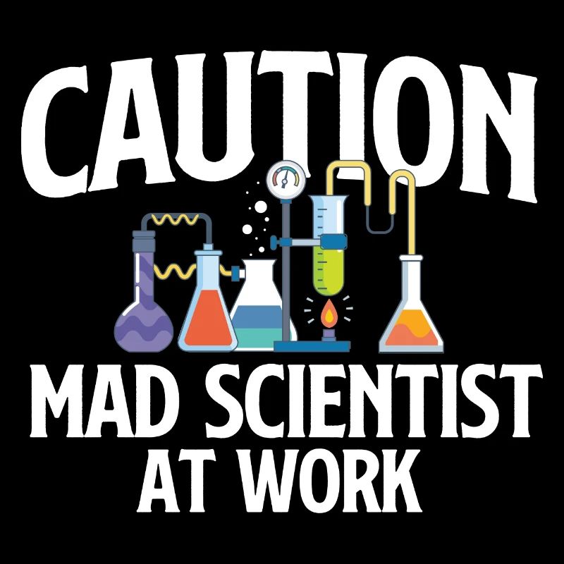 Vorsicht Mad Scientist At Work - Science Fan