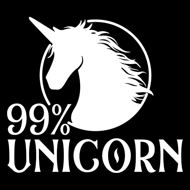 99% Unicorn - Rainbow Unicorn Mystical Creature