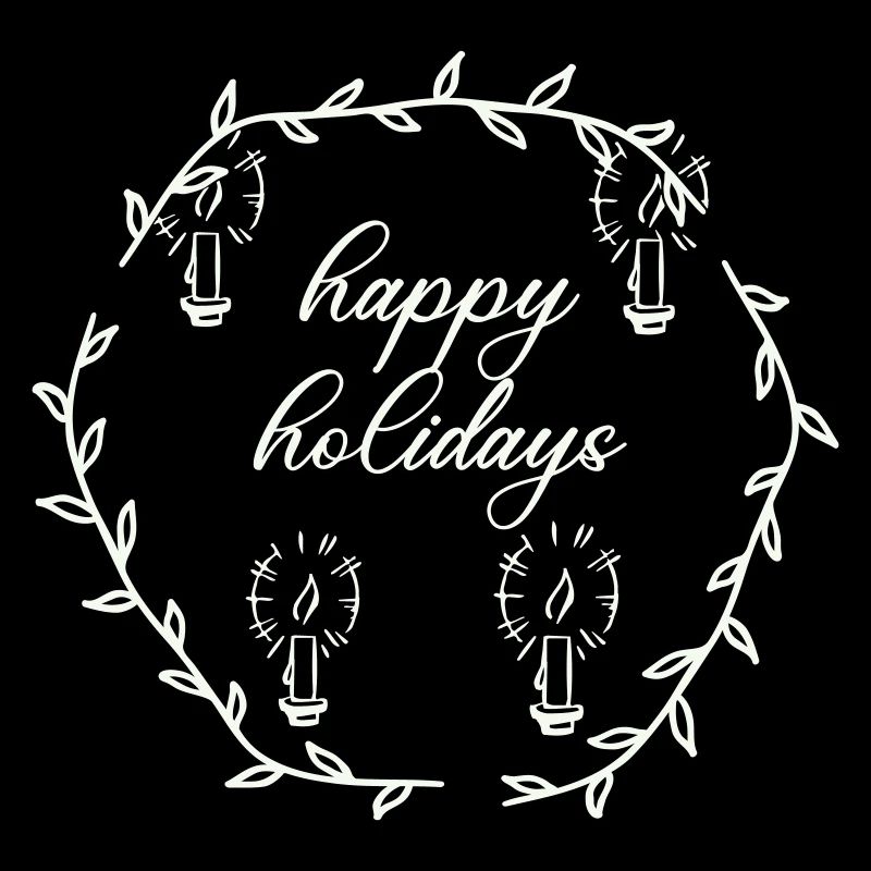 Advent Advetskranz Happy Holidays