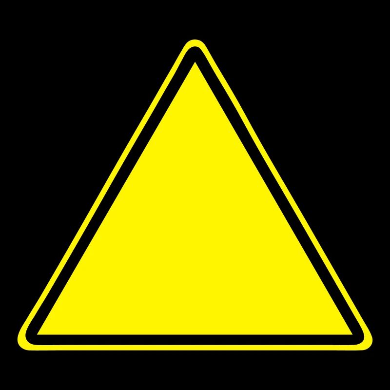 Warnschild Blanko