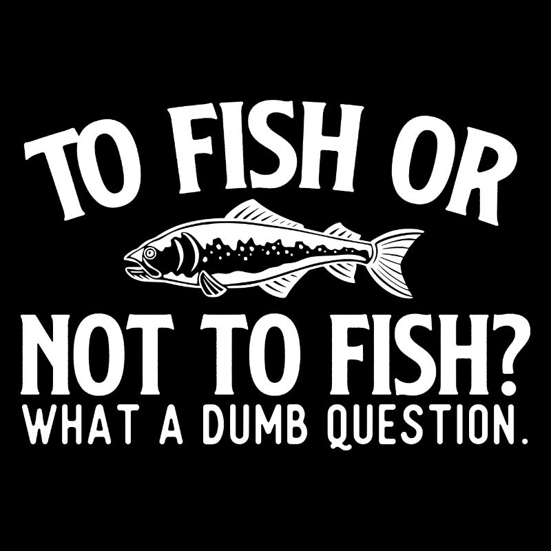 Fischen oder nicht fischen? Lustiger Fischer