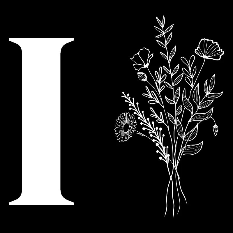Lette i fleurs minimalistes
