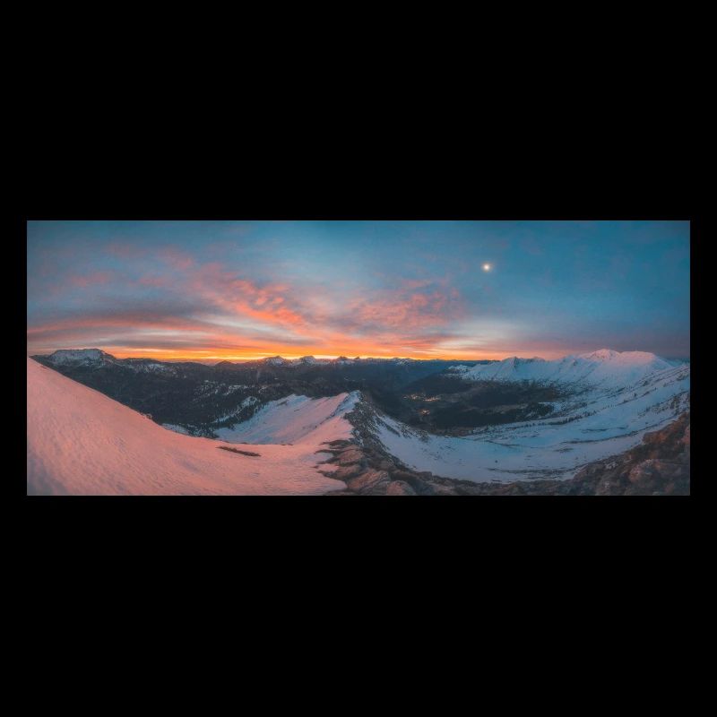 Alpine sunrise on Agrafa mountains