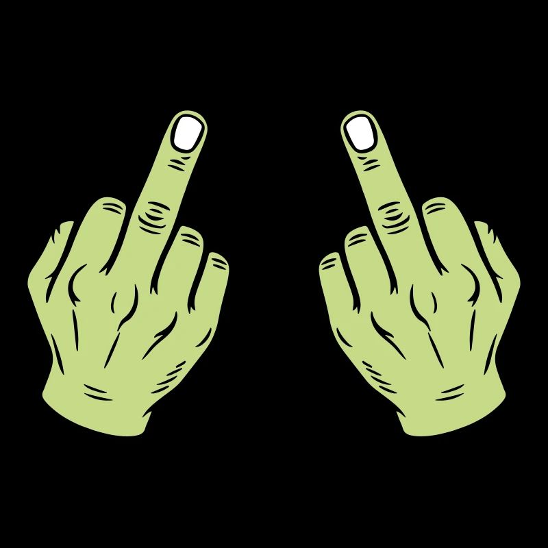 Mittelfinger Hand Frech