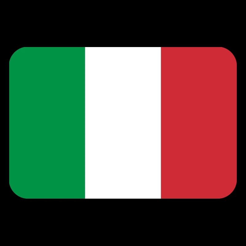 ITALY FLAG round corner 400 dpi