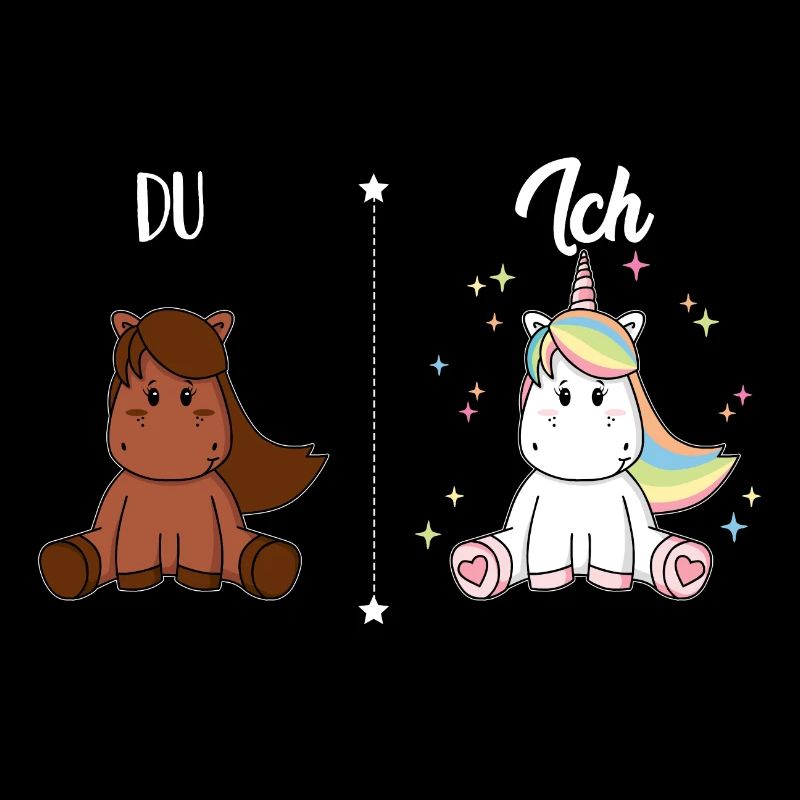 Vous à cheval j’ai kid de licorne comparaison