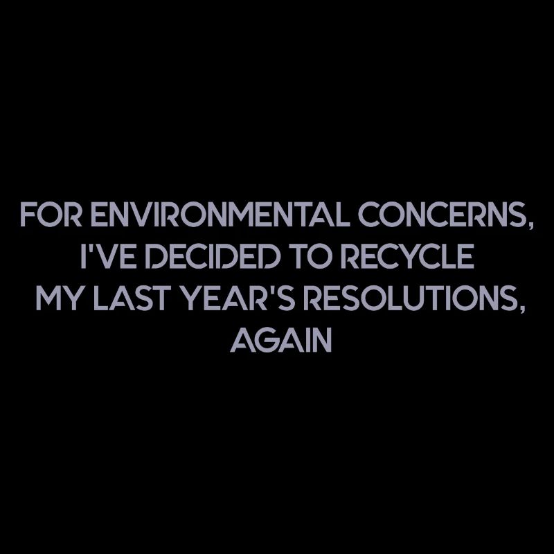 New year's resolutions