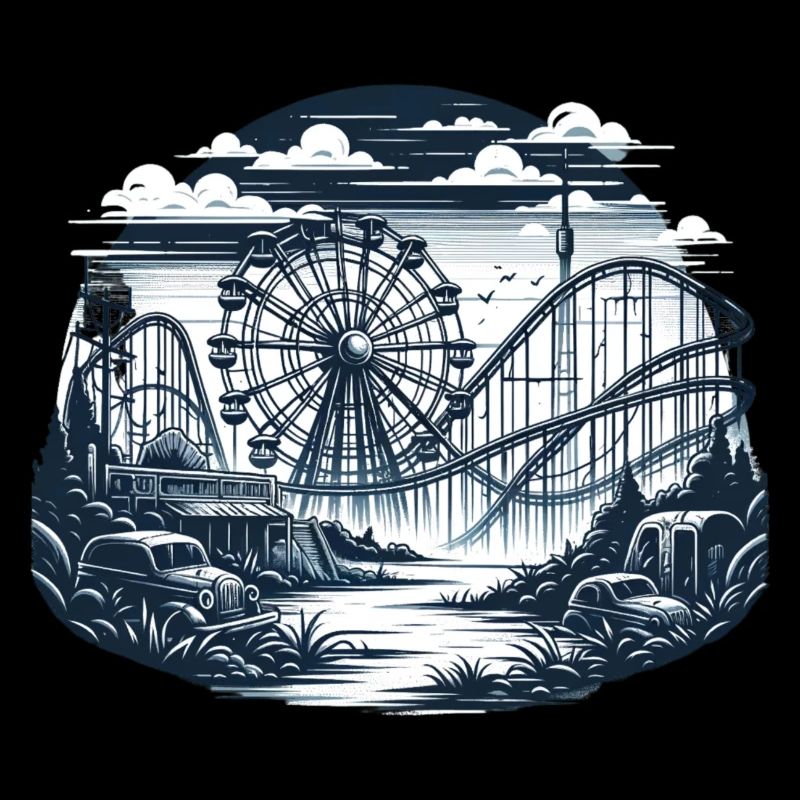 Parc d'attractions abandonné urbex