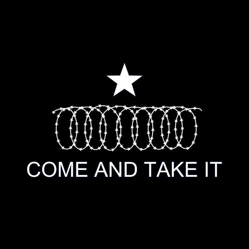 Texas Flag Come and Take It Razor wire