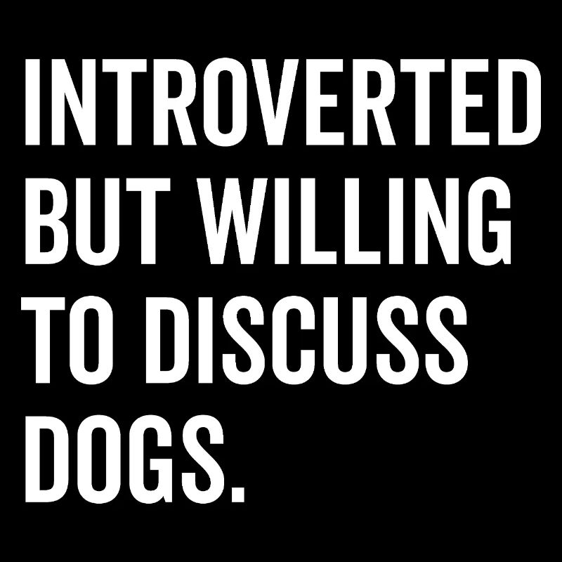 Introvertiert, aber bereit, über Hunde zu diskutieren