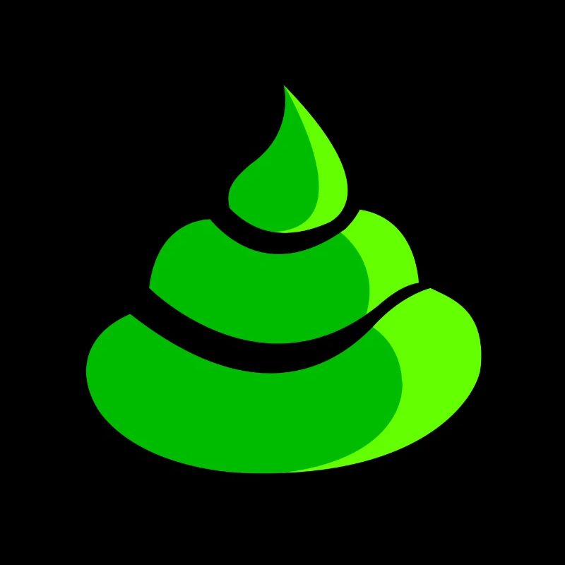 emoji caca vert