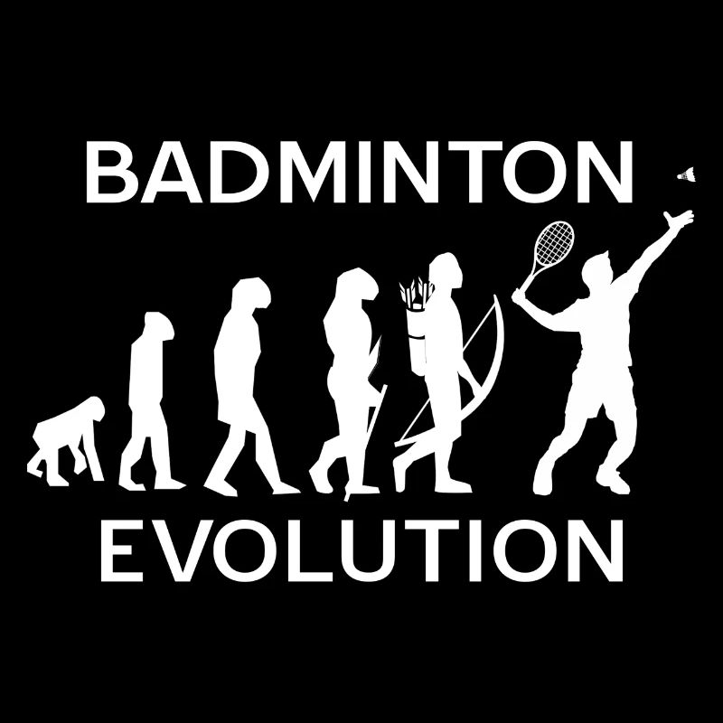 Evolution Of A Badminton Player Retro Designs
