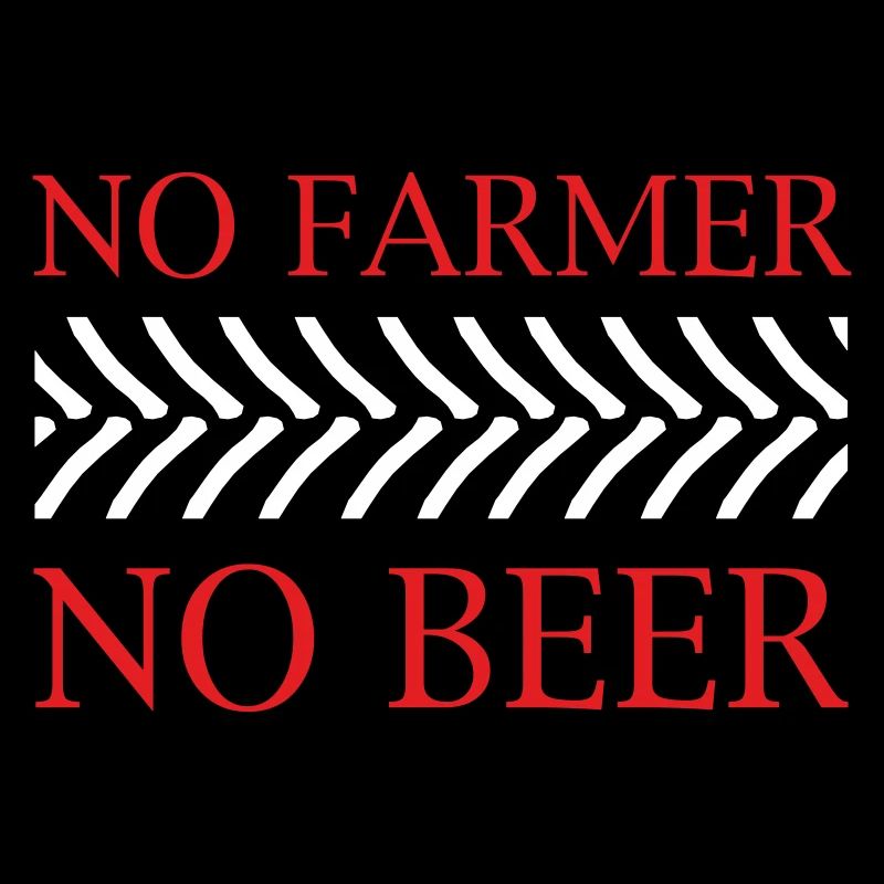 no farmer no Beer Bauernprotest Bauerndemo Blockad