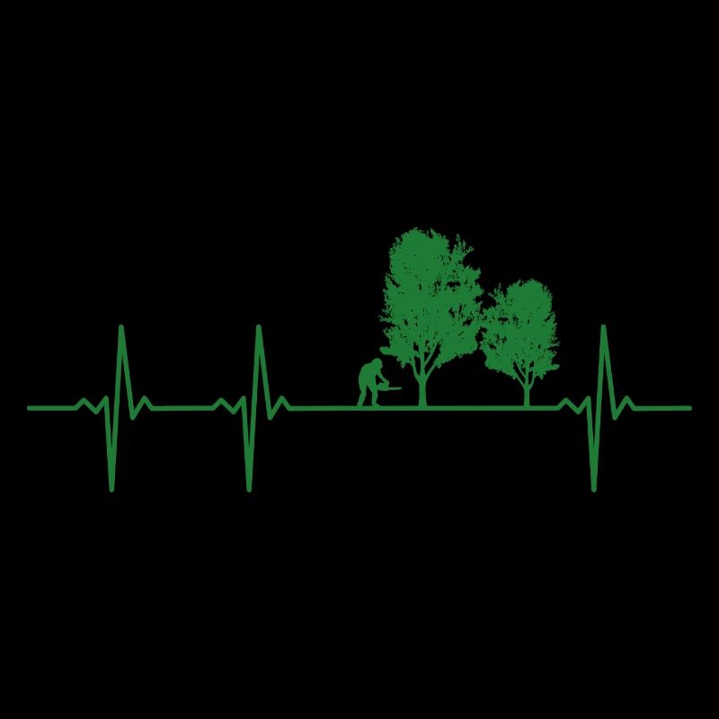 Forest Heartbeat Lumberjack Tree