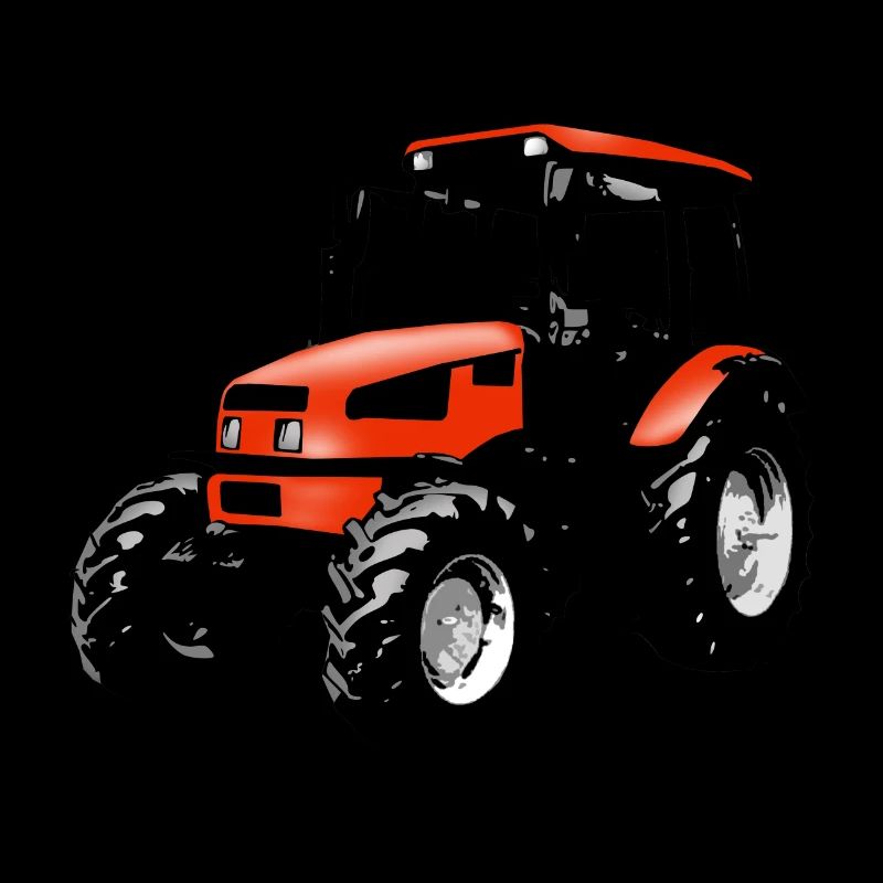 Trecker, Traktor, Schlepper - rot