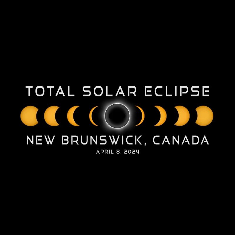 Nouveau-Brunswick Canada Éclipse solaire 2024 8 avril