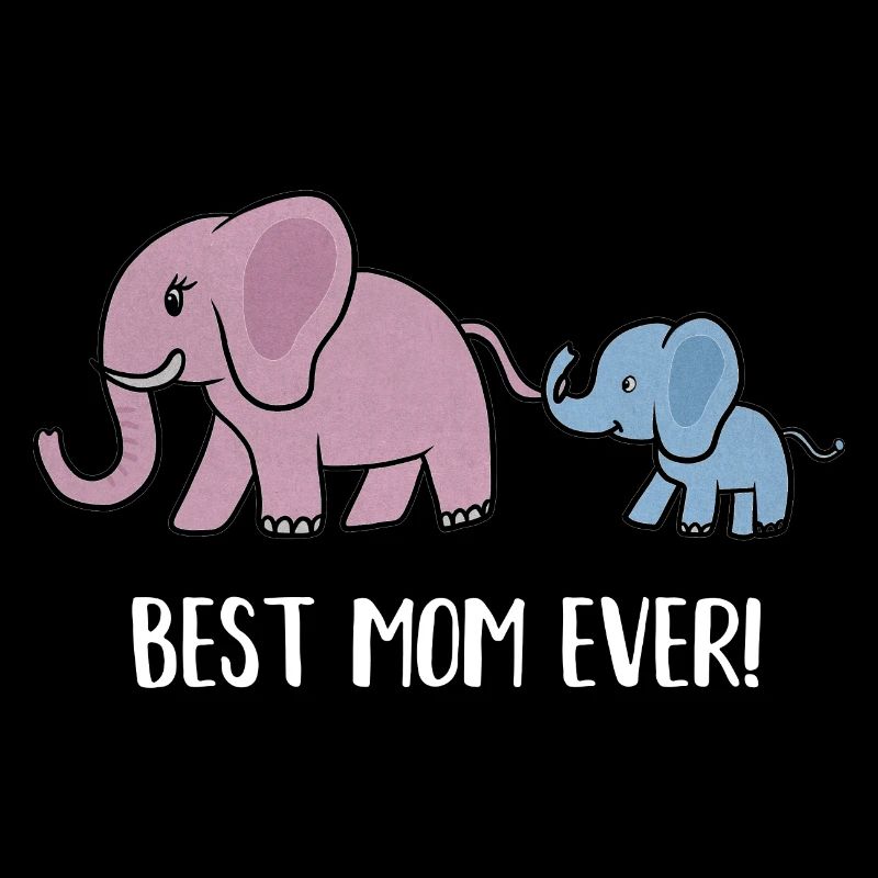 Mama elephant with cub Best Mom Ever,