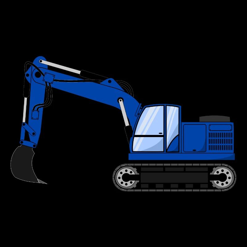 Bagger Baggerfahrzeug blau
