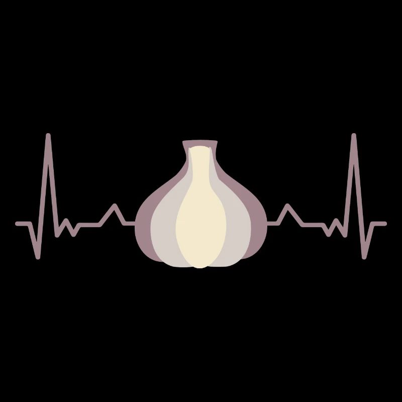 Knoblauch EKG Kardiogramm