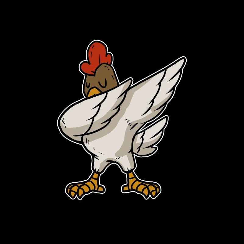 Drôle de coq cadeau de poulet de dabbing