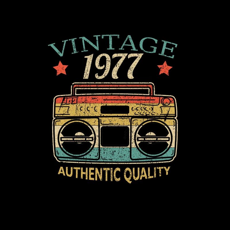 Vintage 1977 Radio Authentic Quality B-Day Gift