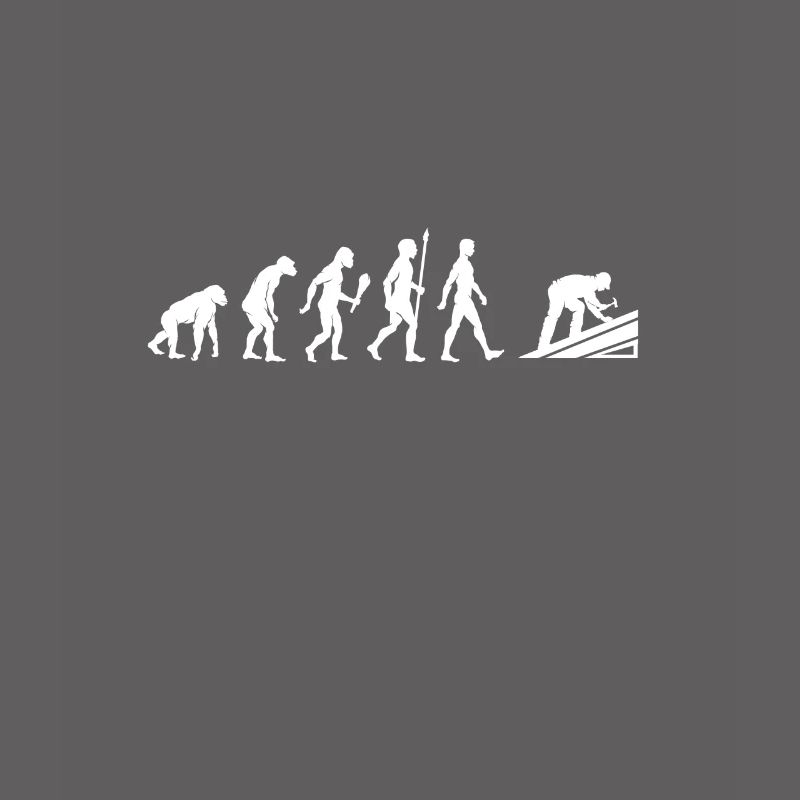 Lustige Dachdecker Evolution Dach Geschenkidee