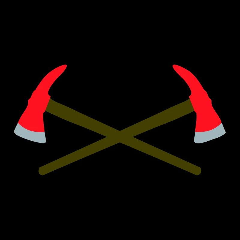 Hache de pompier croisée