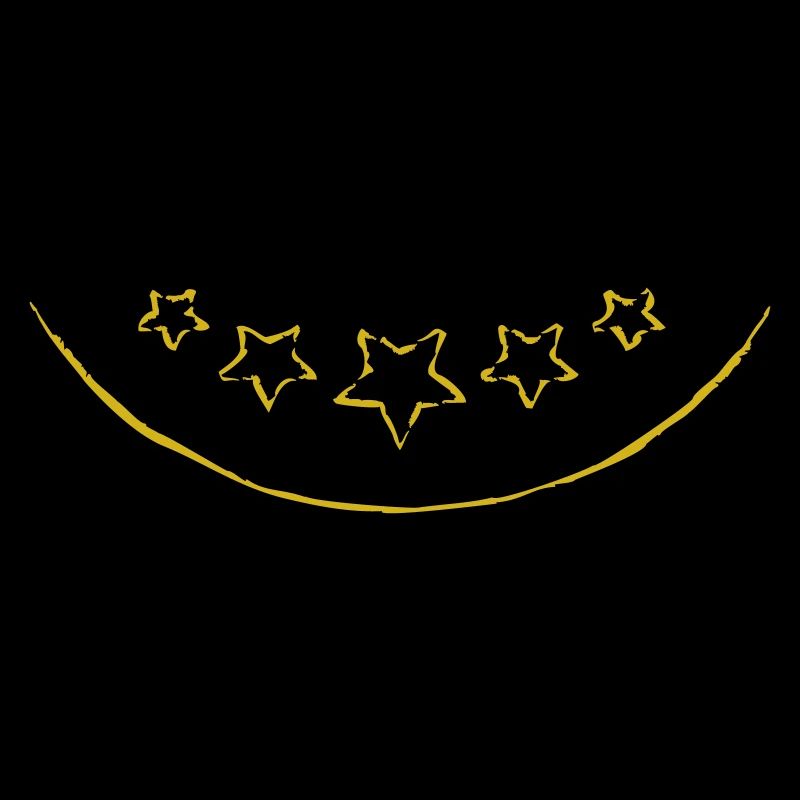 Arc ci-dessous et étoiles | Graphique vectoriel