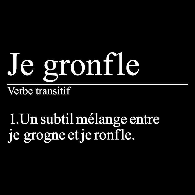 Je gronfle | Subtil mélange
