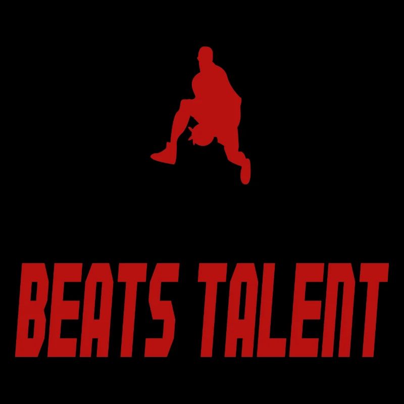 Basketball Training Saying Hard Work Beats Talent