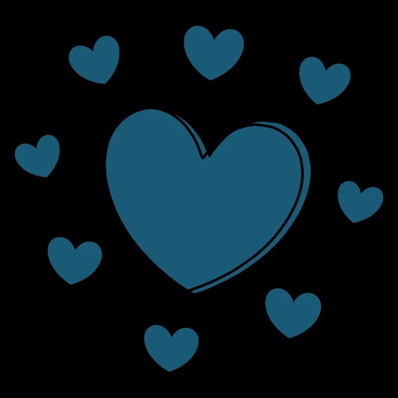blaues Herz Valentinstag