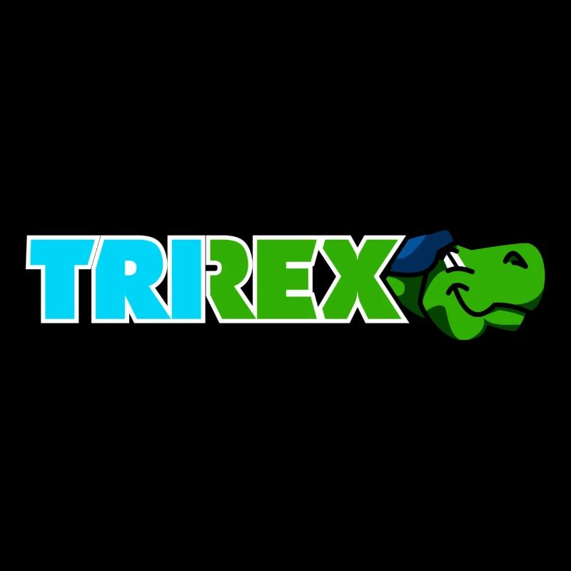 Le logo de lettrage TRI REX est le triathlon