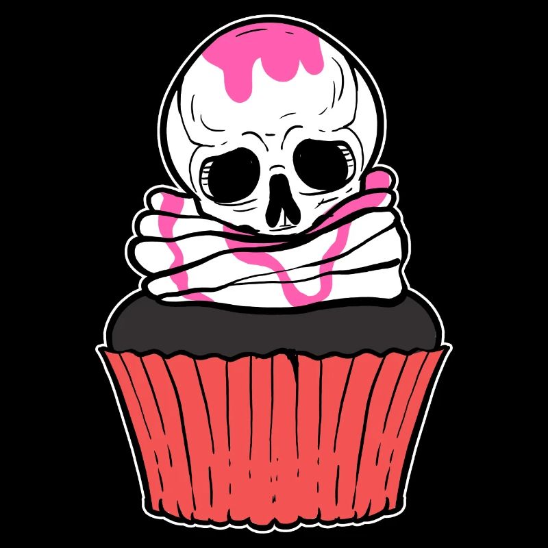 Schädel Cupcake Bäcker Geschenk