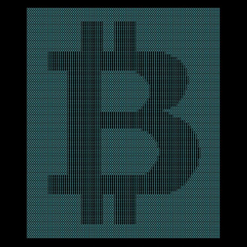 Binär Code Bitcoin Logo