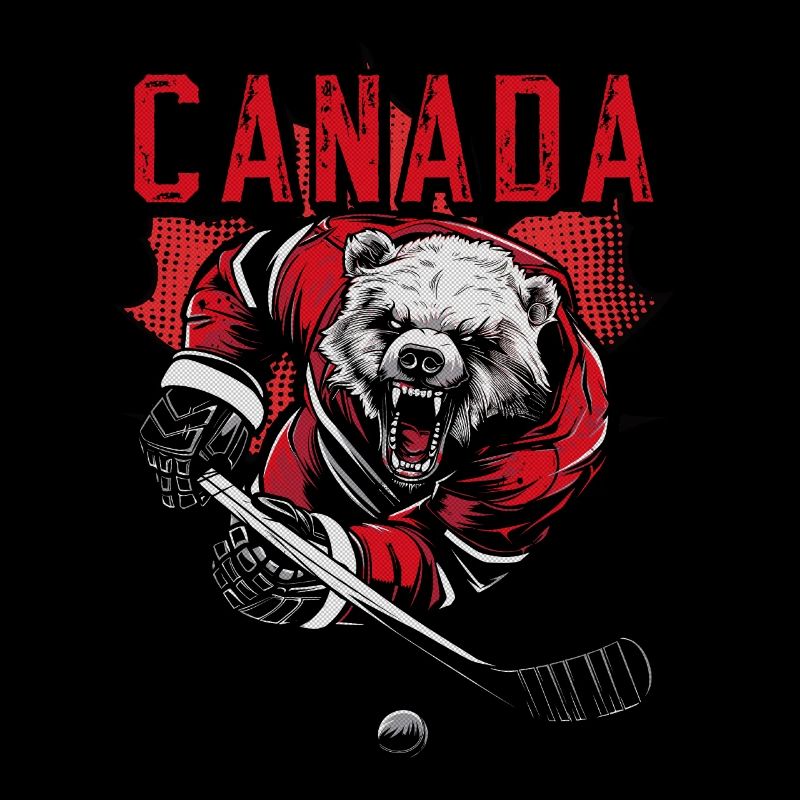 Kanada - Eisbär Eishockey