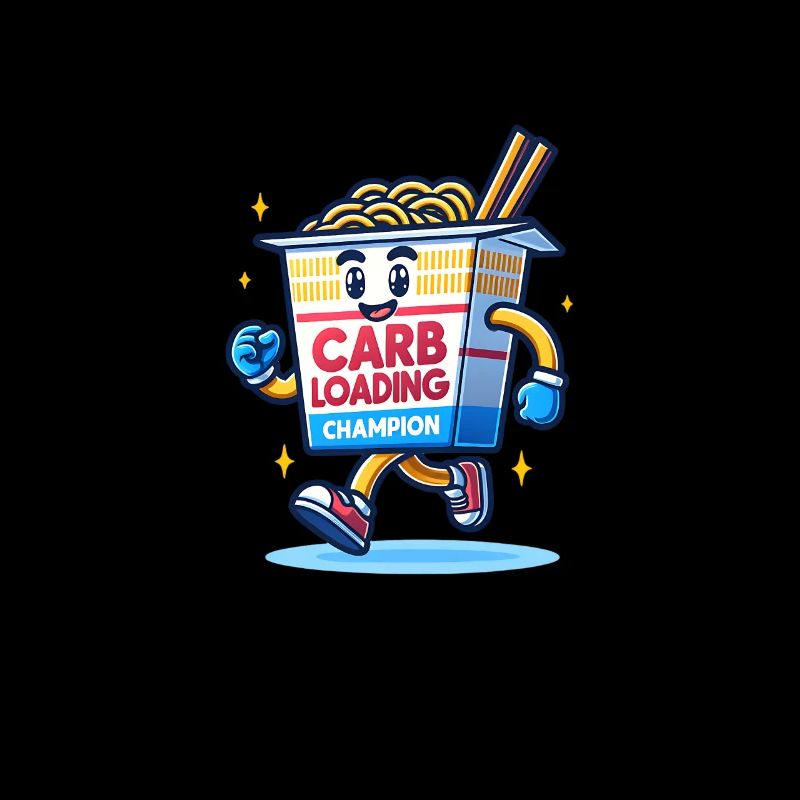 Carb Loading Champion - Boîte de nouilles en cours d’exécution