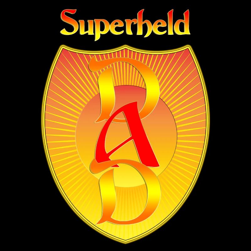 Superheld - DAD auf Abzeichen