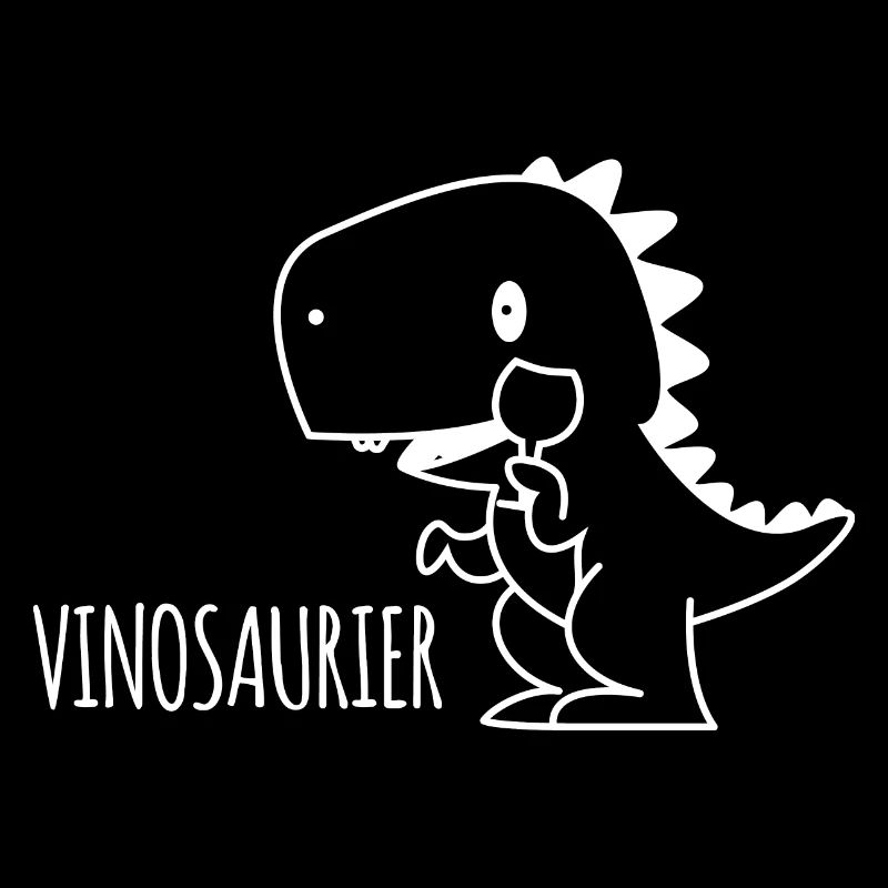Vinosaurier Geschenk Spruch Party Wein Alkohol