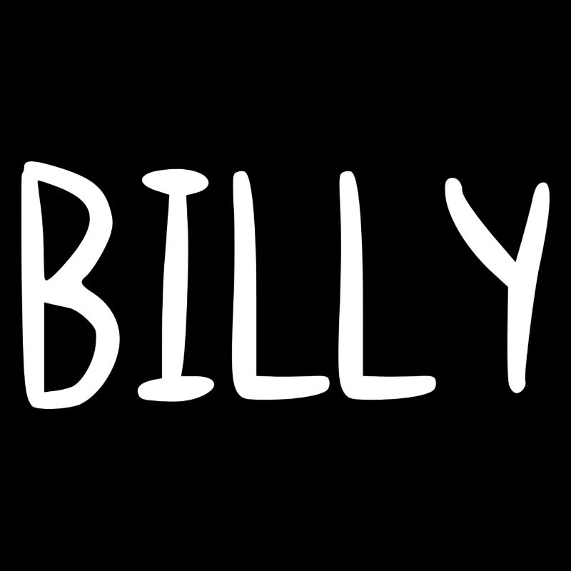 Billy Custom Name Schriftart Text Geburtstag