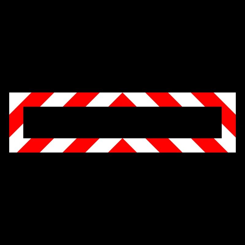 Cadre Rouge Blanc Note Avertissement Chantier de Construction