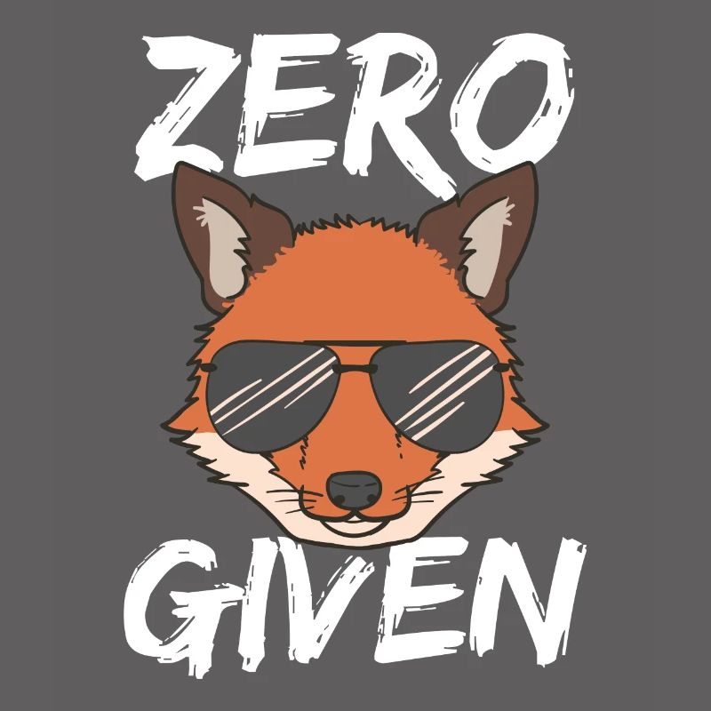 Fuchs Sonnenbrille Zero Fox Given Tshirt Geschenk