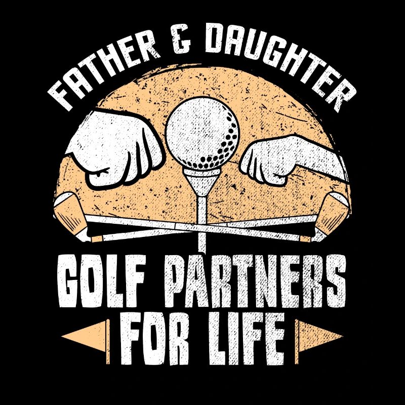 Golfen Golfer Golf Vater Tochter Geschenk
